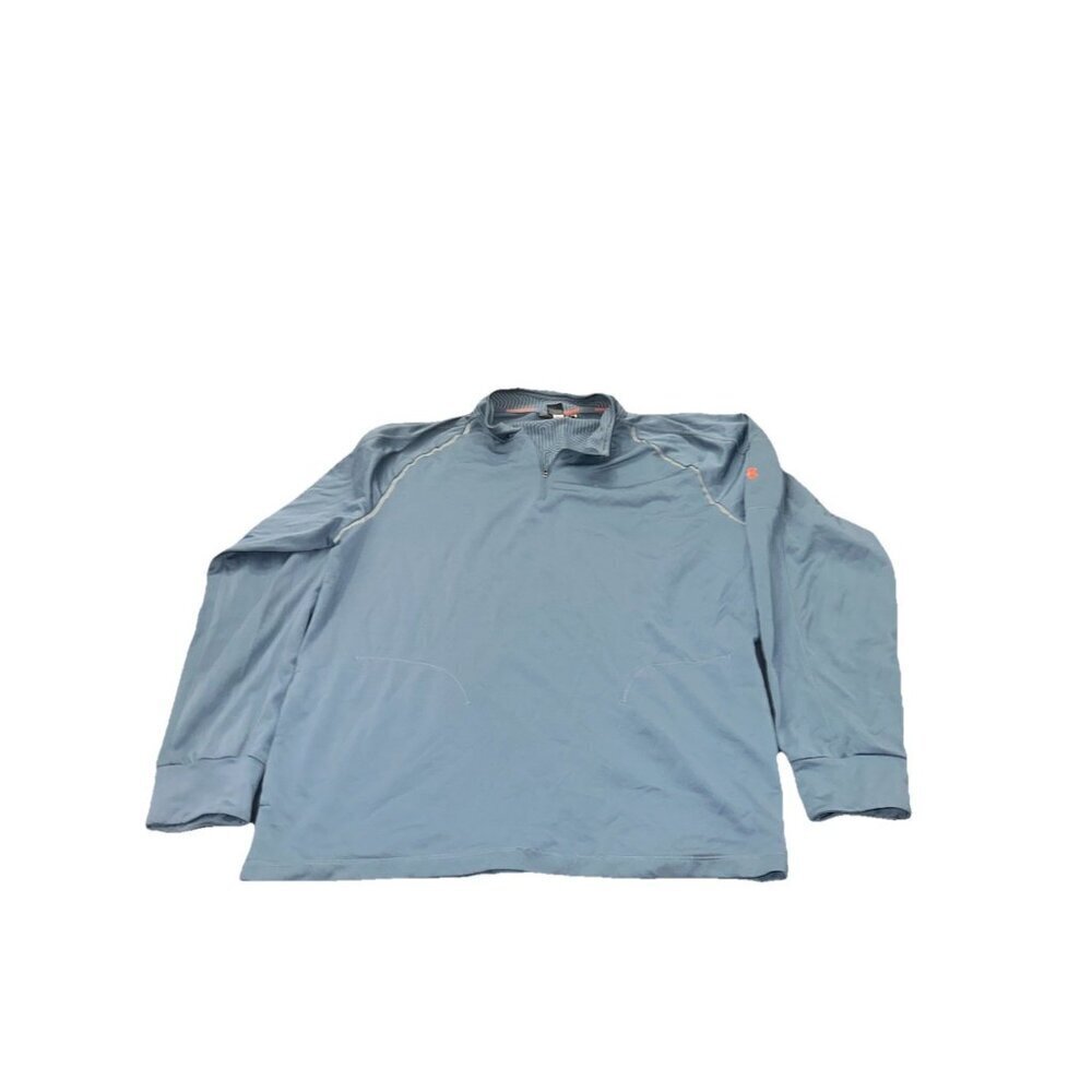 Under Armour Pullover Sweater Mens Large Blue 1/4 Zip Knit Sweatshirt 2x Mens